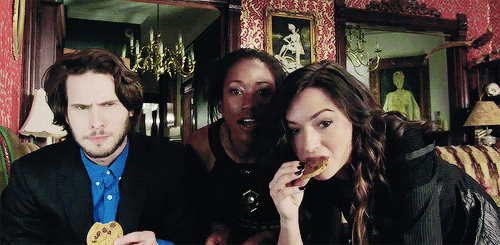 vampires eating cookies